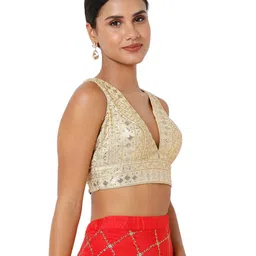 salwar studio Embellished Back Open Blouse image 2