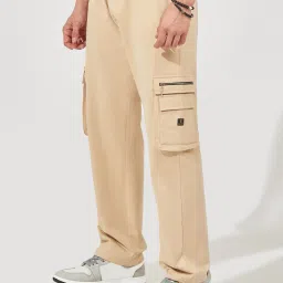 maniac Men Straight Track Pants with Drawstring Waist image 2
