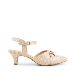 jm looks Women Slip-On Kitten Heeled Sandals image 2