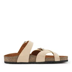 mozafia Women Slip-On Flat-Sandals with Buckle Accent image 2