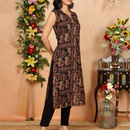 gulmohar jaipur Women Printed A-Line Kurta image 2