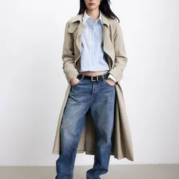 h&m Women Leather Metal Buckle Belt image 2