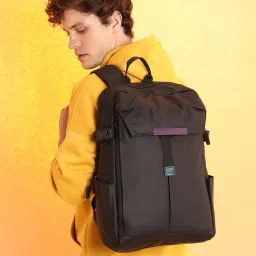 french accent Men Laptop Back Pack with Zip-Closure image 3