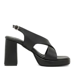 valiosaa Women Square-Toe Heeled Sandals with Buckle Fastening image 2