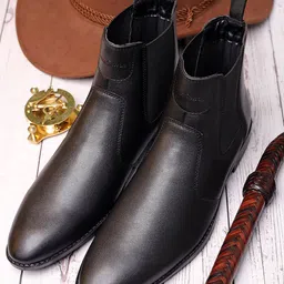 louis stitch Chelsea Boots with PU Upper image 2
