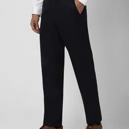 van heusen Men Textured Straight Fit Trousers image 2