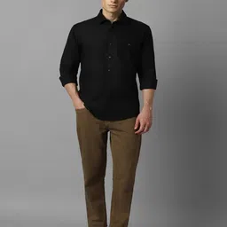 louis philippe Men Slim Fit Shirt with Patch-Pocket image 2