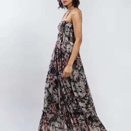 label ritu kumar Botanic Print Halter Maxi Dress image 2