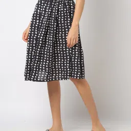yousta Women Polka-Dot Regular Fit Flared Skirt image 2