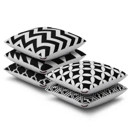 sej by nisha gupta Set of 5 Geometric Print Cushion Covers image 2