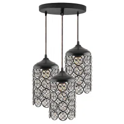 homesake 3-Lights Round Crystal Hanging Light image 2