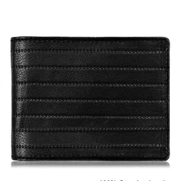 lorenz Striped Genuine Leather Bi-Fold Wallet image 2