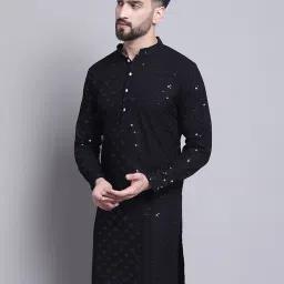 sojanya Embellished Long Kurta with Mandarin Collar image 2