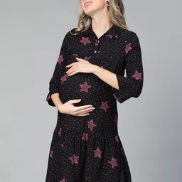 oxolloxo Star-Printed A-Line Dress image 2