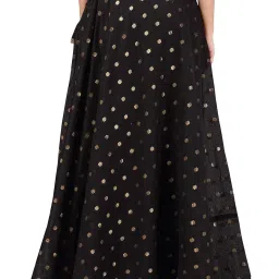 studio shringaar Geometric Woven A-Line Skirt with Tassels image 2