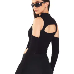 bonkers corner Women Zip-Front Ribbed Bodysuit image 2