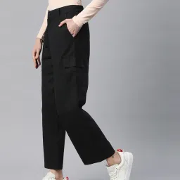 popnetic Women Relaxed Fit Cotton Cargo Pants image 2