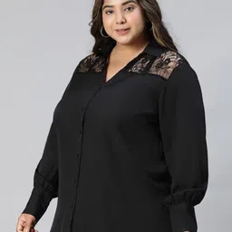 oxolloxo Women Self-Design Regular Fit Shirt image 2