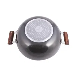 wonderchef Ebony Hard Anodized Wok with Lid 2.7L image 2