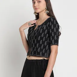 studiorasa Women Paisley Print Front-Open Blouse image 2