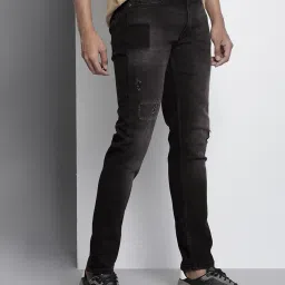 the indian garage co Mid-Wash Distressed Slim Fit Jeans image 2
