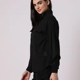 buda jeans co Shirt with High-Low Hem image 2