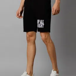 allen solly Slim Fit Shorts with Typographic Print image 2