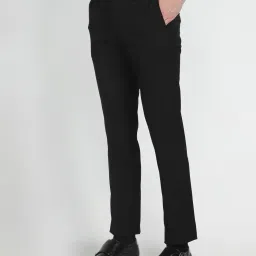 arrow Men Tailored Fit Flat-Front Trousers image 2
