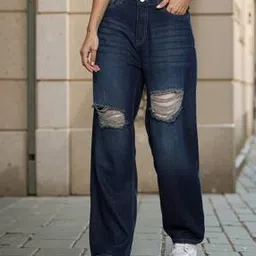 Shein Full Length Distressed Boyfriend Jeans-picture-32