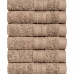 mytrident Set of 6 Cotton Face Towels 12" x 12" image 2