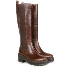 saint g Leather Slip-On Knee-Length Boots image 2