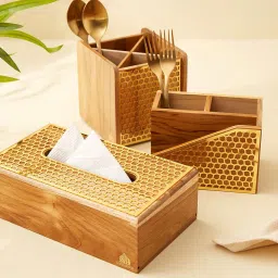 home centre Haze Dietes Wooden Cutlery Holder image 2
