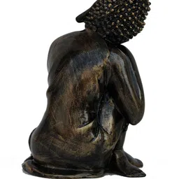 ecraftindia Handcrafted Antique Buddha Idol image 2