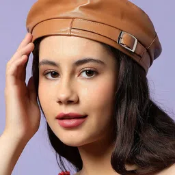 haute sauce Beret Hat with Buckle Accent image 2