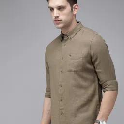 the bear house Men Slim Fit Shirt with Patch Pocket image 2