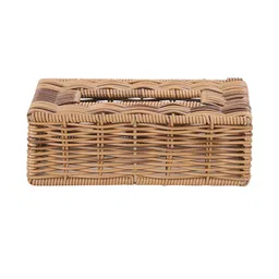 pure home and living Heather Wicker Tissue Box Cover image 2