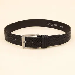 gil Croc-Embossed Wide Belt with Tang-Buckle Closure image 2