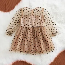 tior Girl Heart Print Fit & Flared Dress image 2