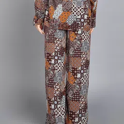 saffe Women Paisley Print Straight Fit Pants image 2