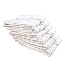 athom living Set of 6 Striped Hand Towels 23" x 15" image 2