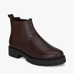 el paso Reptilian Pattern Ankle-Length Boots image 2