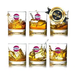afast Set of 6 Rock Dishwasher-Safe Glasses image 2