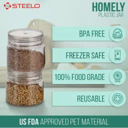 Pack of 6 Steelo Varg Kitchen Containers image 2