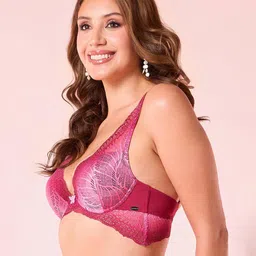 enamor Women Self-design Under-Wired Lightly-Padded Bra image 2