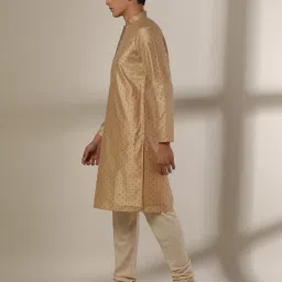 samav Buta Brocade Slim Fit Kurta with Insert Pockets image 2