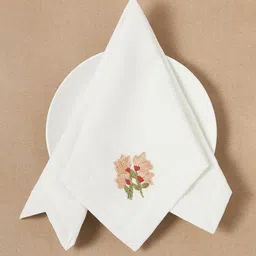 design gaatha home living Set of 6 Embroidered Table Napkins image 2