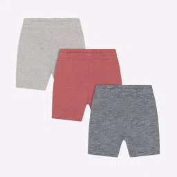mothercare Pack of 3 Heathered Shorts image 2