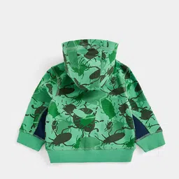 mothercare Printed Hooded Sweatshirt with Full Sleeves image 2