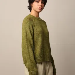 only Women Ribbed Regular Fit Pullover image 2