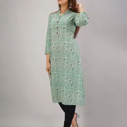 svarchi Abstract Print Straight Kurta image 2